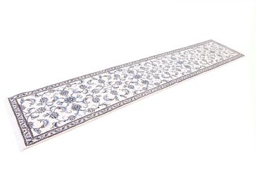 Alfombra de pasillo Alfombra persa - Nain - 382 x 79 cm - crema