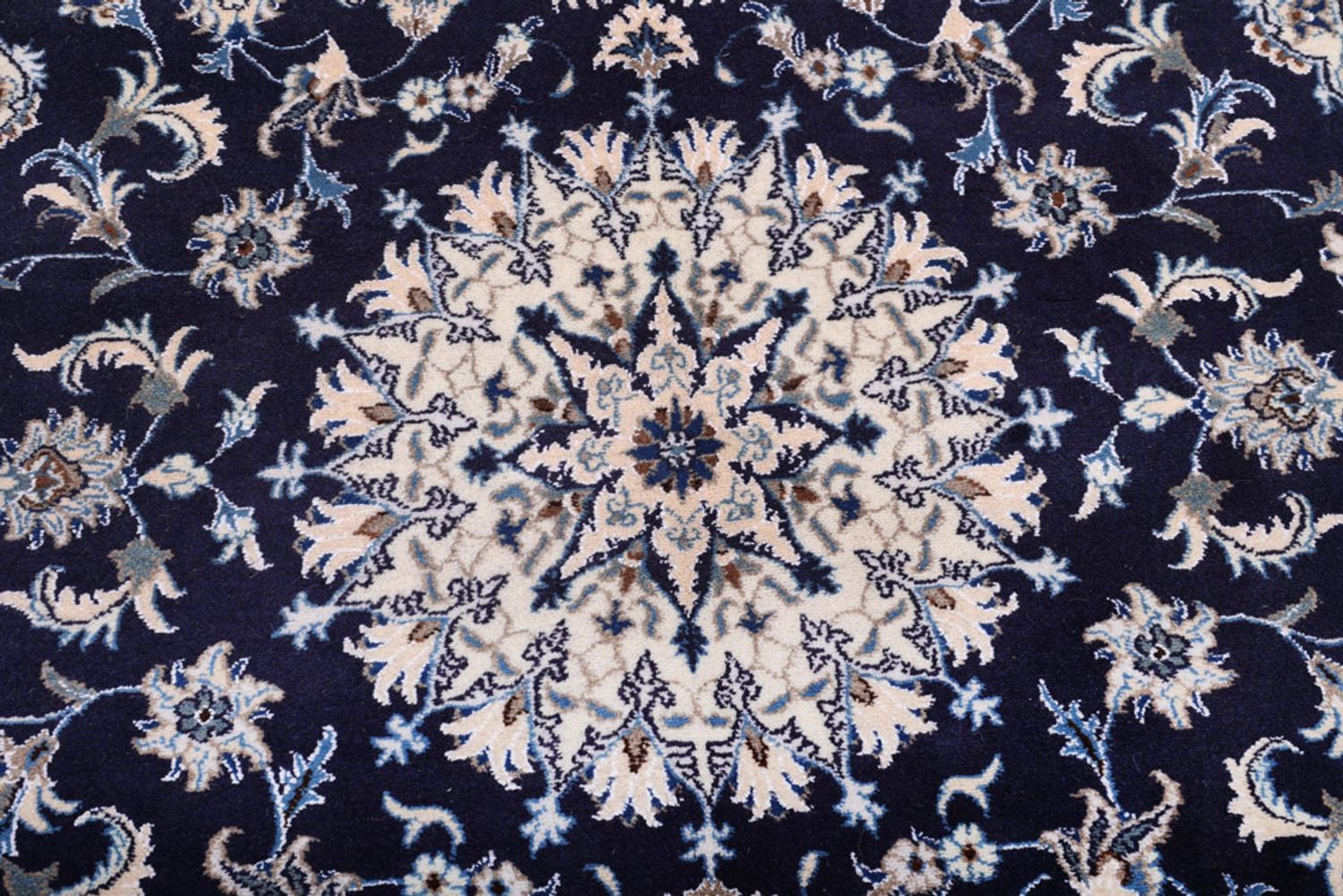 Alfombra persa - Nain - 233 x 164 cm - azul oscuro