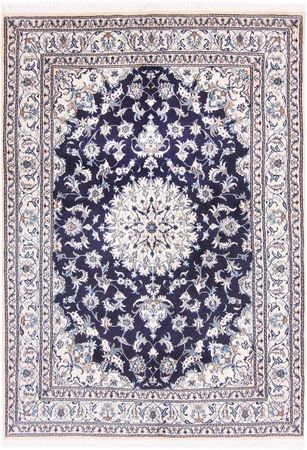 Alfombra persa - Nain - 233 x 164 cm - azul oscuro