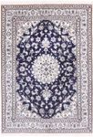 Alfombra persa - Nain - 233 x 164 cm - azul oscuro
