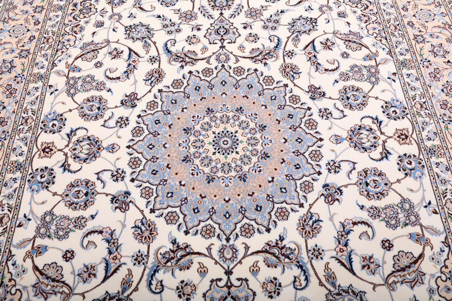 Perský koberec - Nain - Premium - 310 x 206 cm - krémová