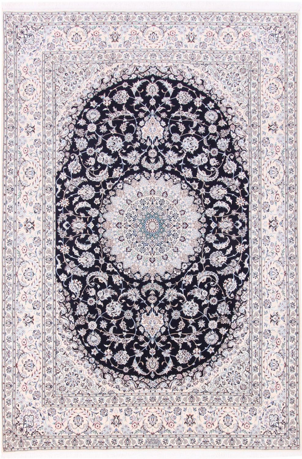 Perský koberec - Nain - Premium - 309 x 206 cm - tmavě modrá