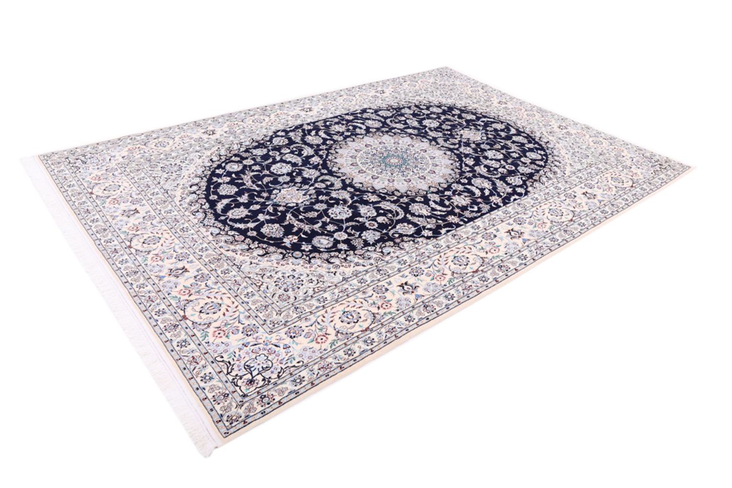 Perský koberec - Nain - Premium - 309 x 206 cm - tmavě modrá