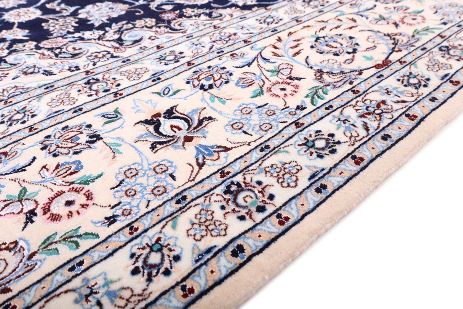 Perský koberec - Nain - Premium - 309 x 206 cm - tmavě modrá