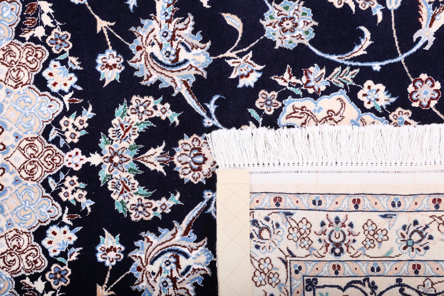 Perský koberec - Nain - Premium - 309 x 206 cm - tmavě modrá