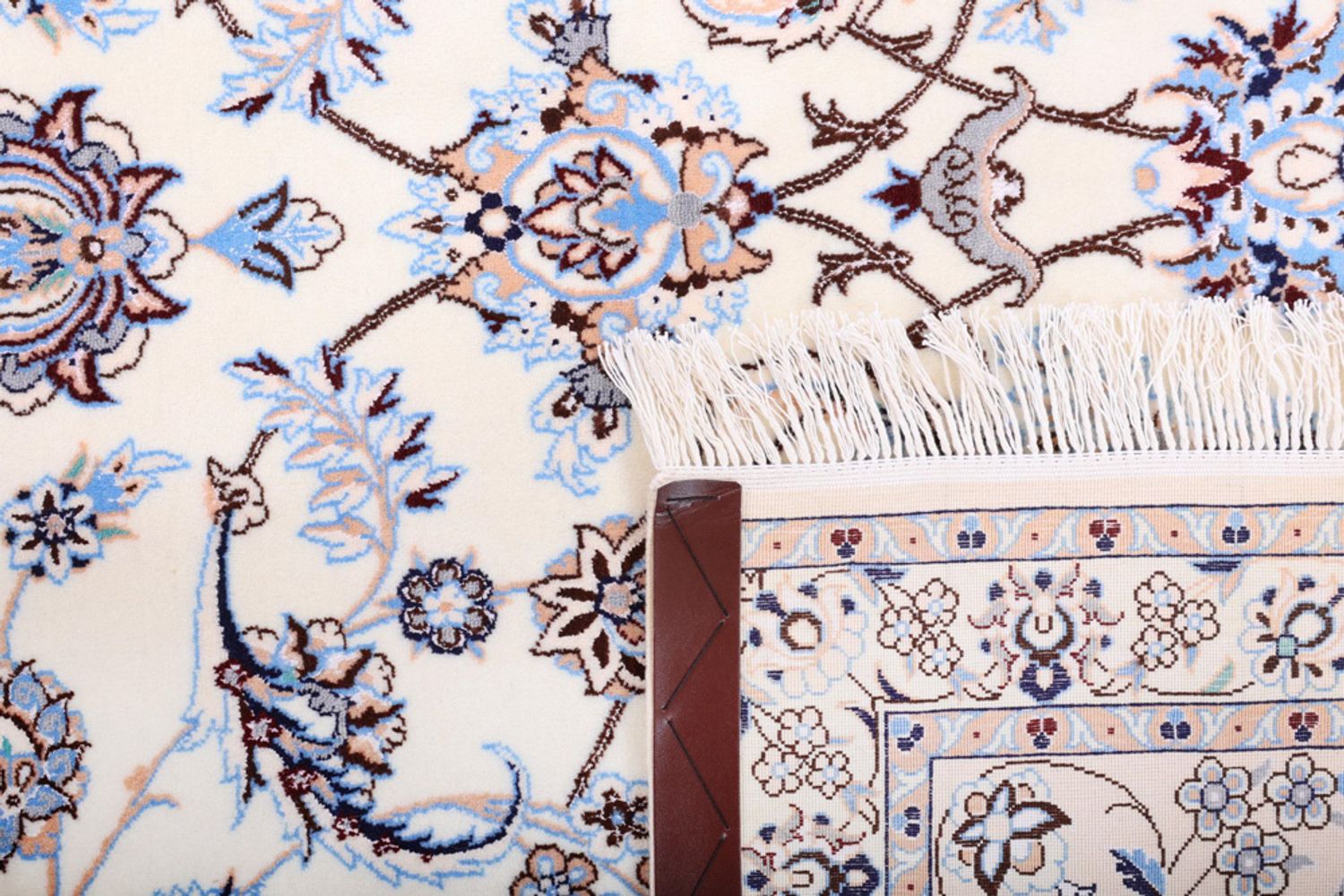 Perský koberec - Nain - Premium - 353 x 252 cm - krémová