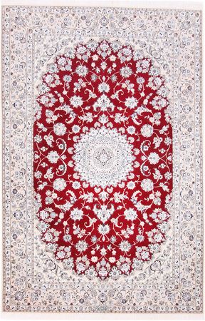 Alfombra Persa - Nain - Prima - 241 x 156 cm - rojo