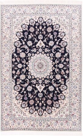 Alfombra Persa - Nain - Prima - 240 x 154 cm - azul oscuro