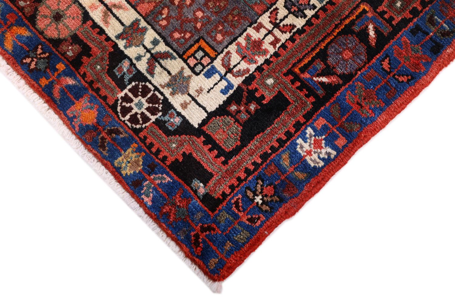 Alfombra persa - Nómada - 200 x 133 cm - rojo oscuro