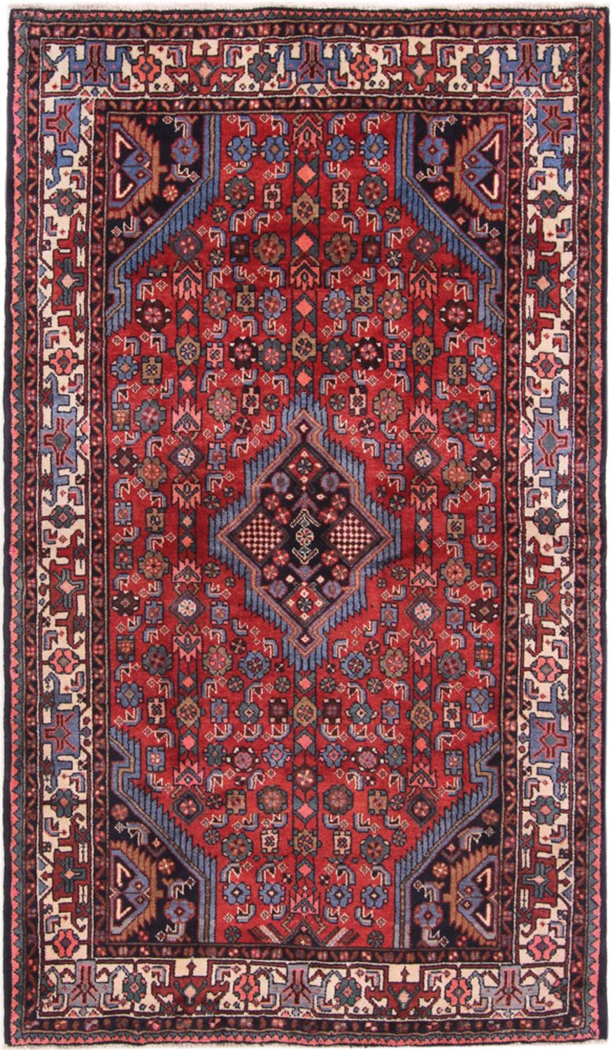 Alfombra persa - Nómada - 225 x 130 cm - rojo oscuro