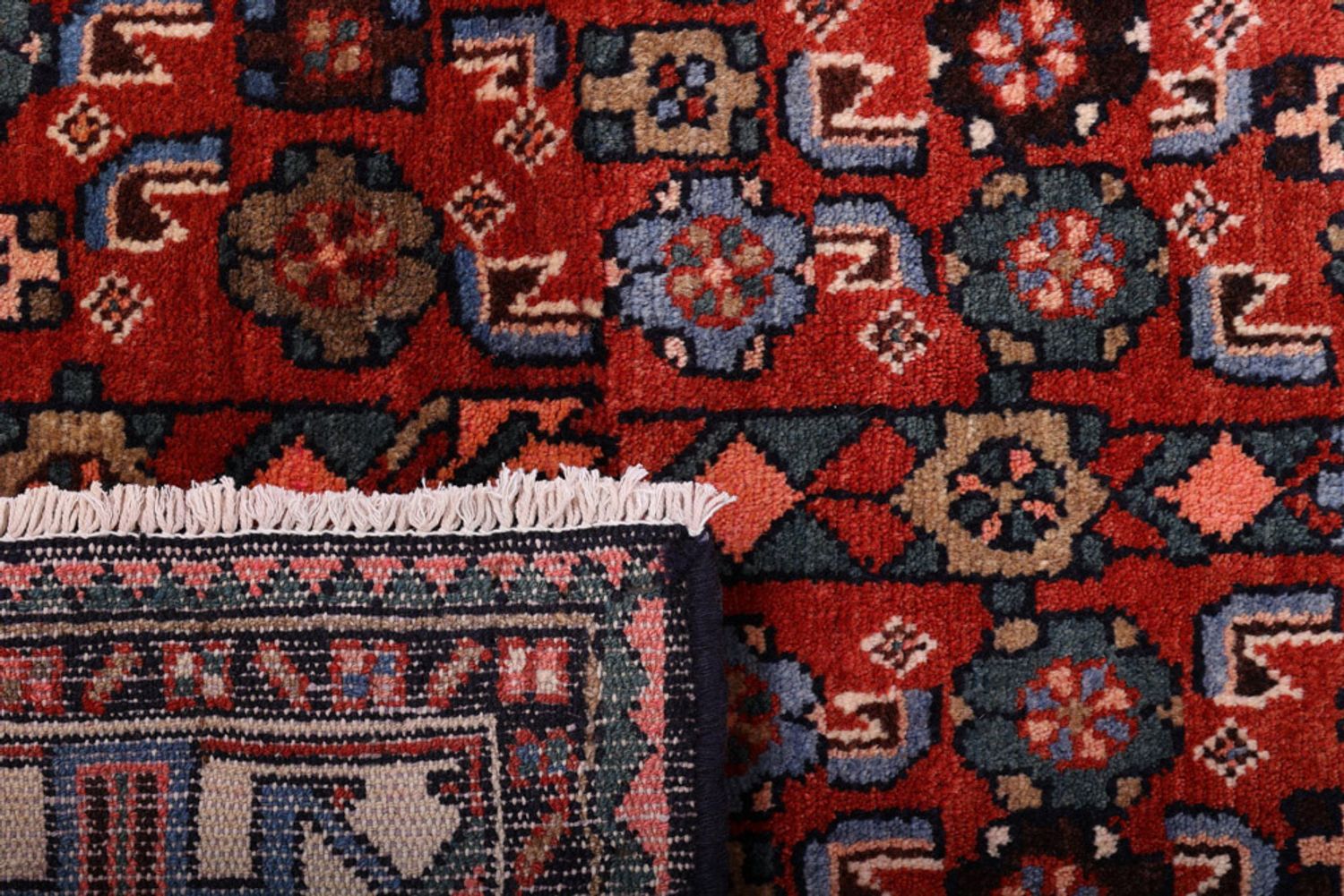 Alfombra persa - Nómada - 225 x 130 cm - rojo oscuro