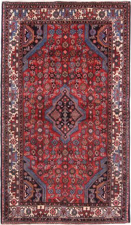 Alfombra persa - Nómada - 225 x 130 cm - rojo oscuro