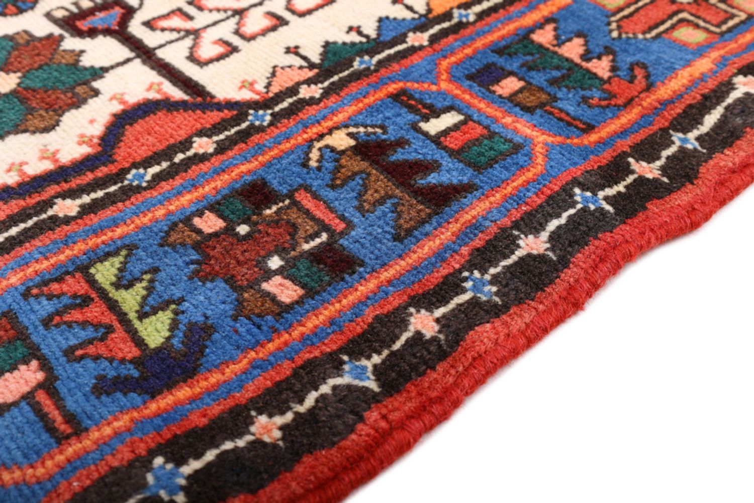 Alfombra persa - Nómada - 205 x 135 cm - multicolor