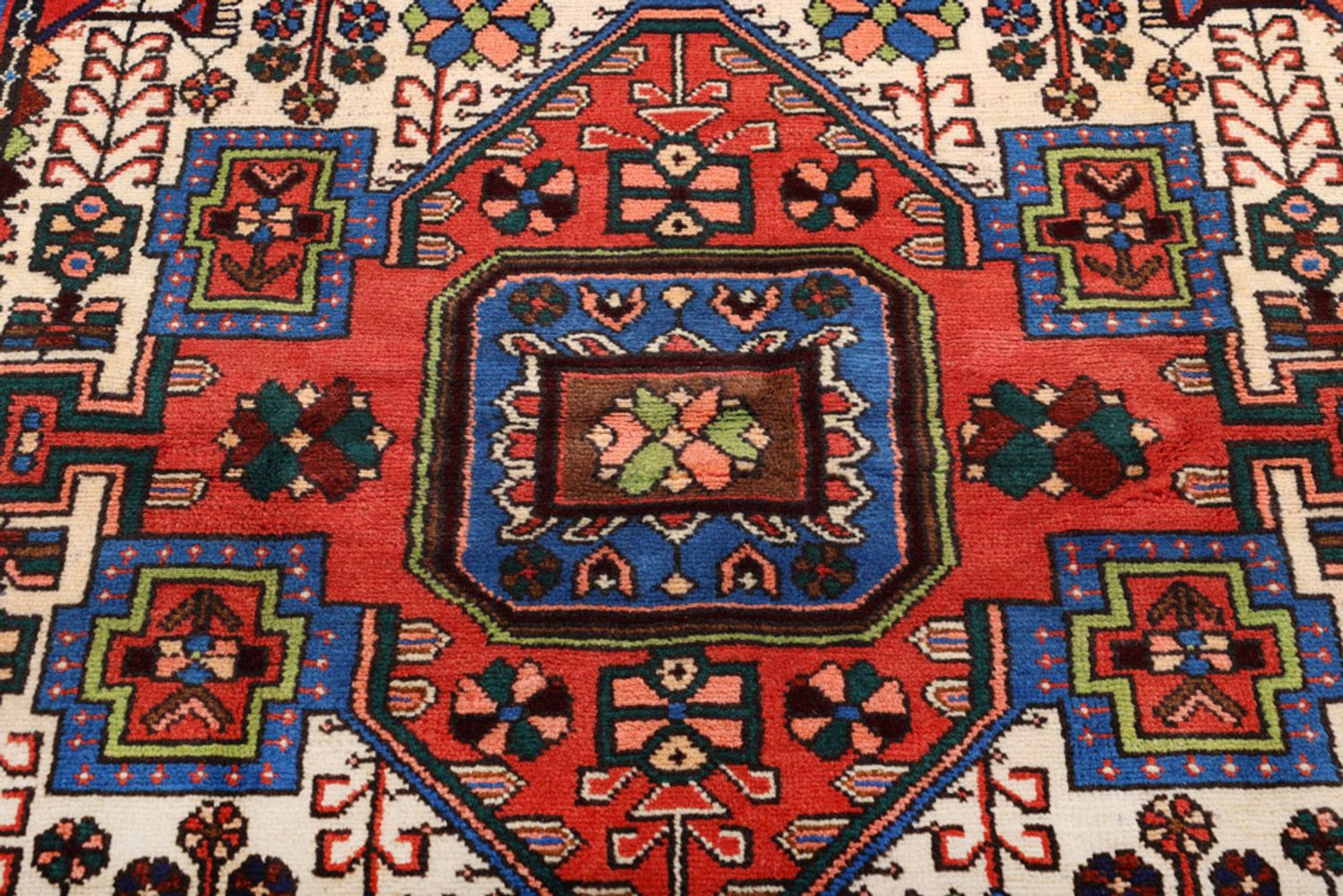 Alfombra persa - Nómada - 205 x 135 cm - multicolor