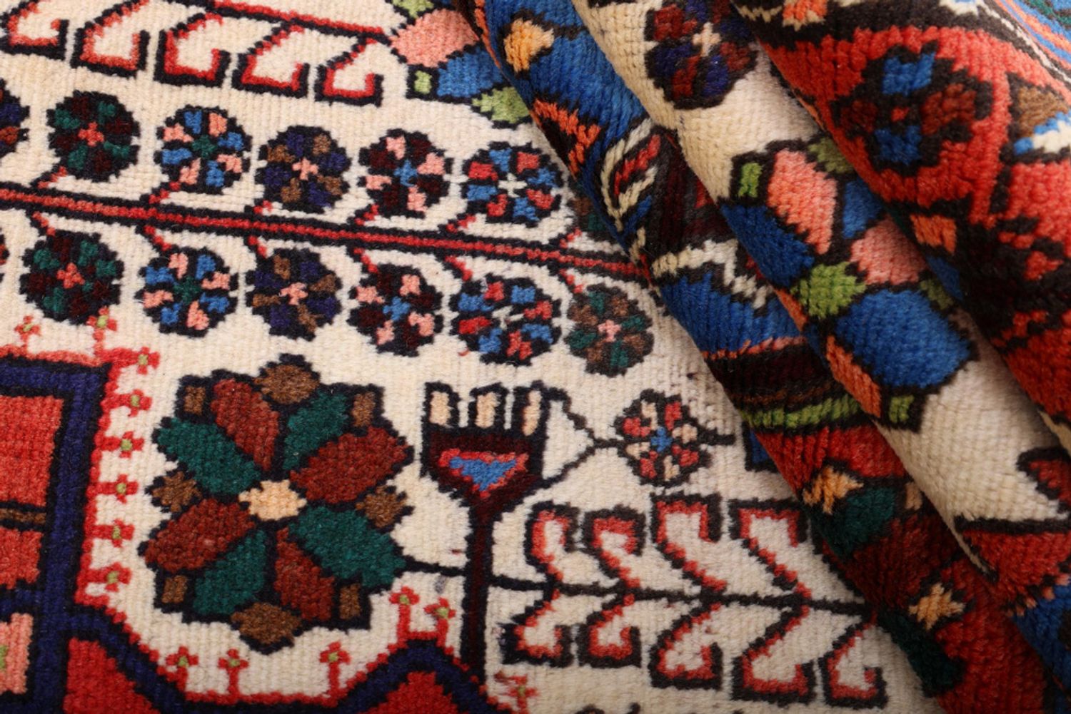 Alfombra persa - Nómada - 205 x 135 cm - multicolor