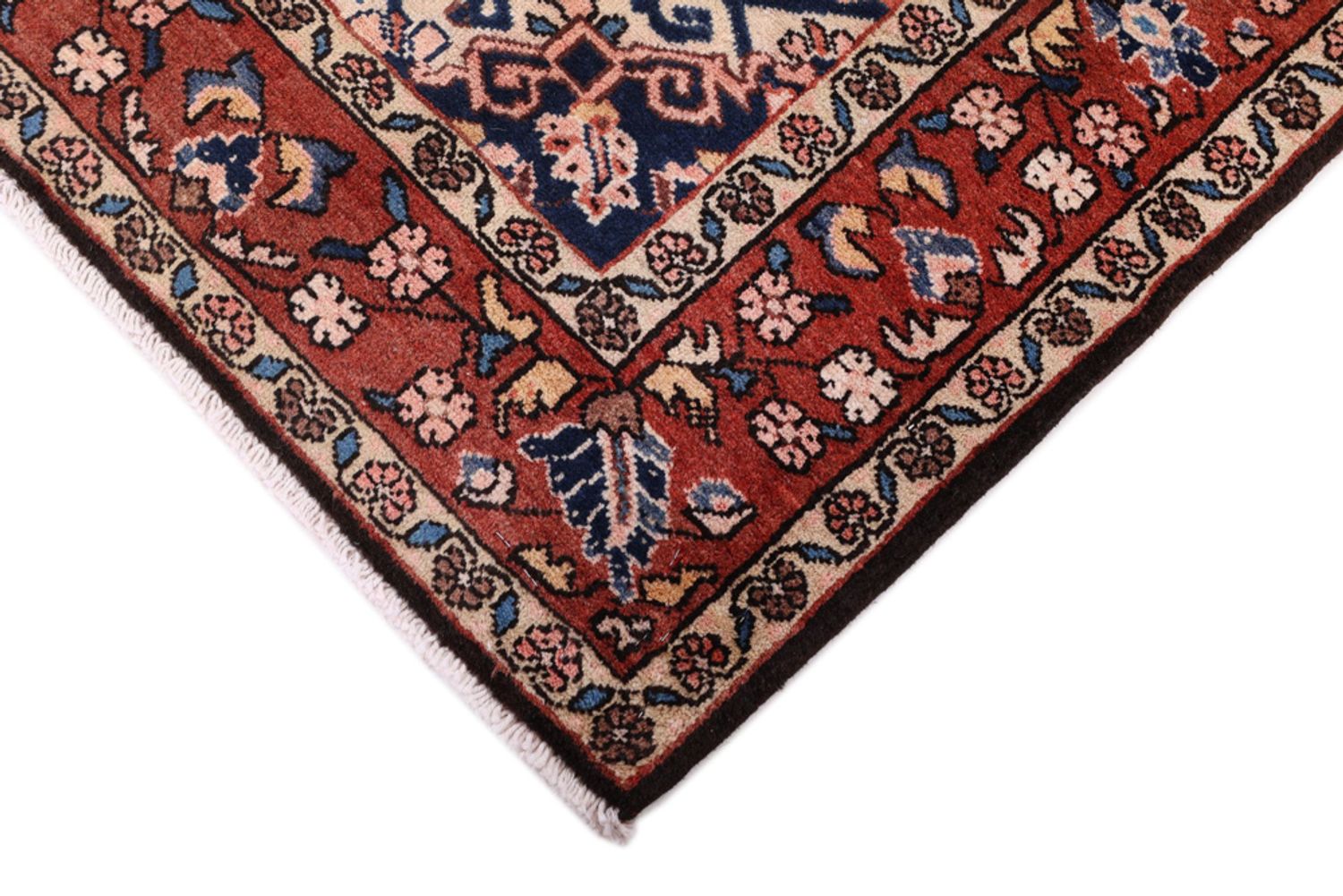 Alfombra persa - Nómada - 210 x 135 cm - rojo oscuro