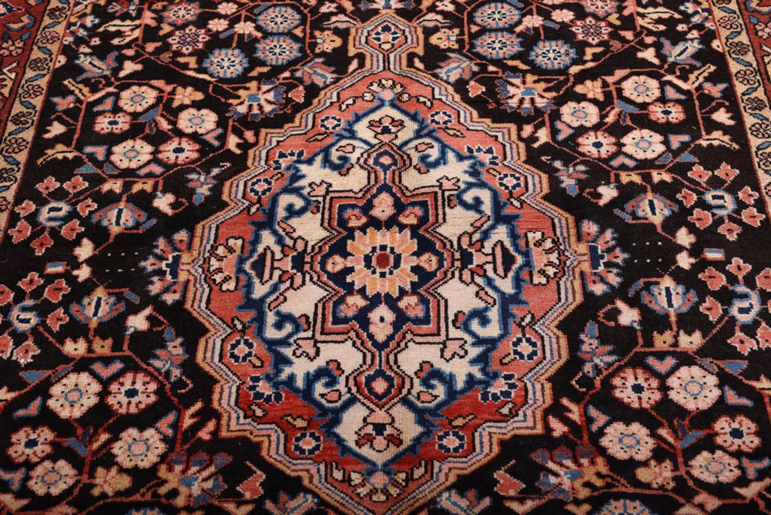 Alfombra persa - Nómada - 210 x 135 cm - rojo oscuro