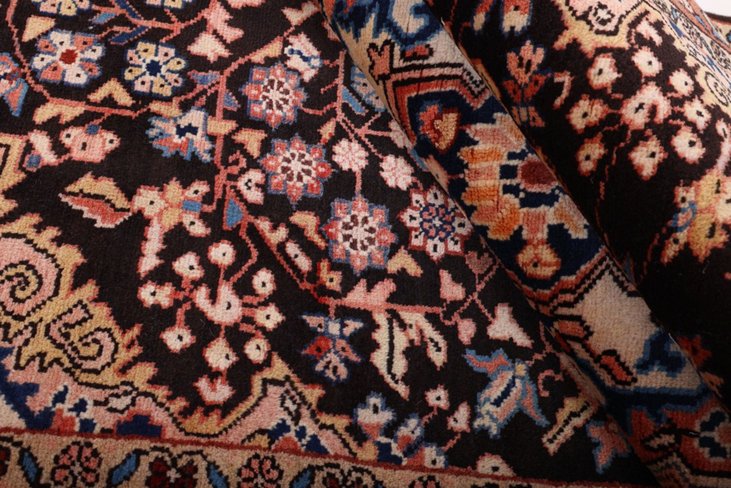 Alfombra persa - Nómada - 210 x 135 cm - rojo oscuro