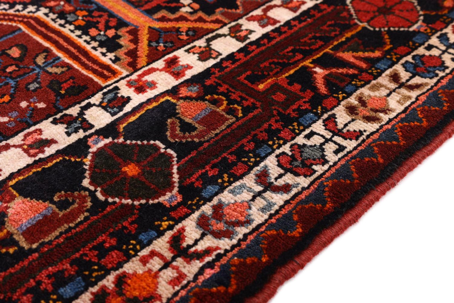 Alfombra persa - Nómada - 192 x 120 cm - rojo oscuro