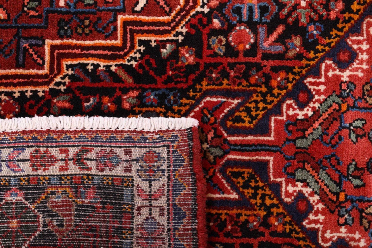 Alfombra persa - Nómada - 192 x 120 cm - rojo oscuro