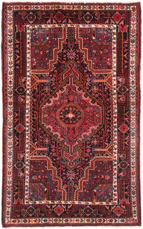 Alfombra persa - Nómada - 192 x 120 cm - rojo oscuro