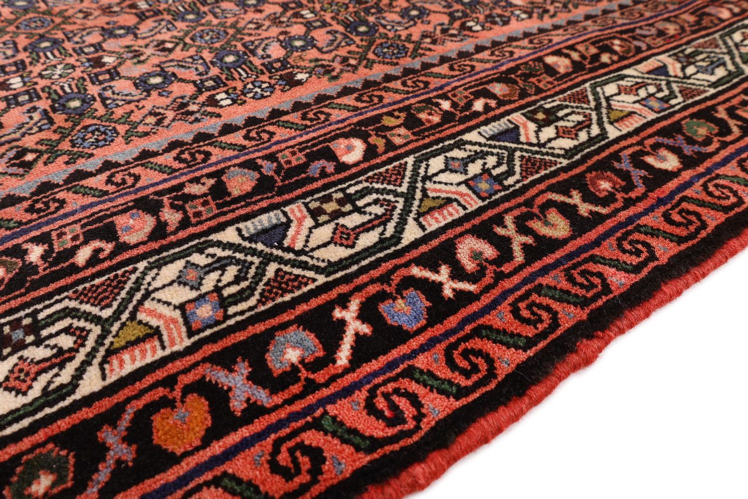Alfombra persa - Nómada - 190 x 155 cm - rojo oscuro