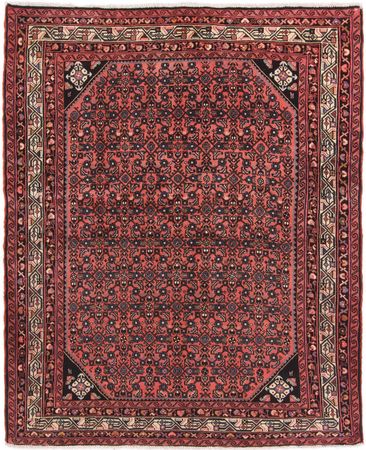 Alfombra persa - Nómada - 190 x 155 cm - rojo oscuro