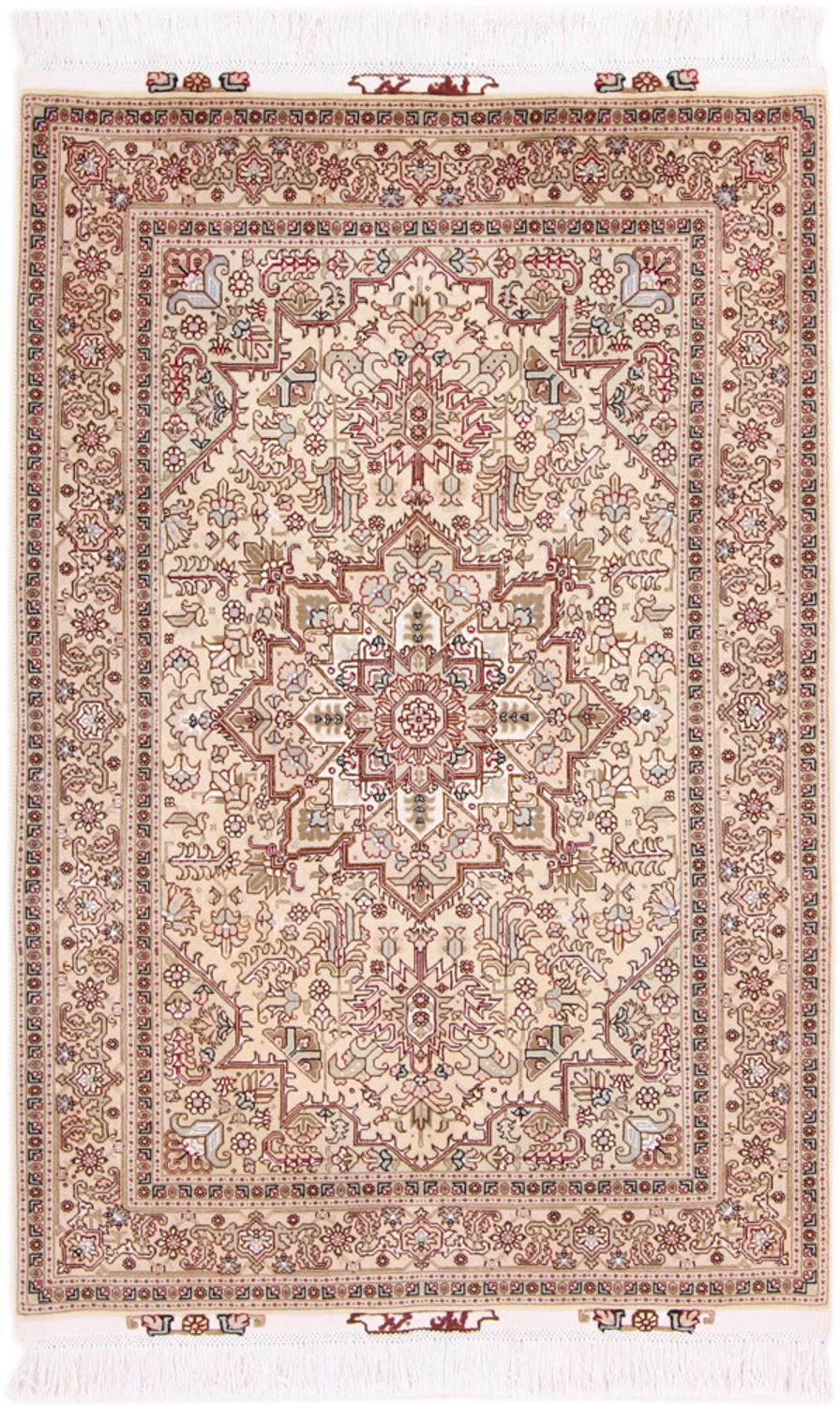 Alfombra Persa - Tabriz - Real - 160 x 100 cm - beige claro