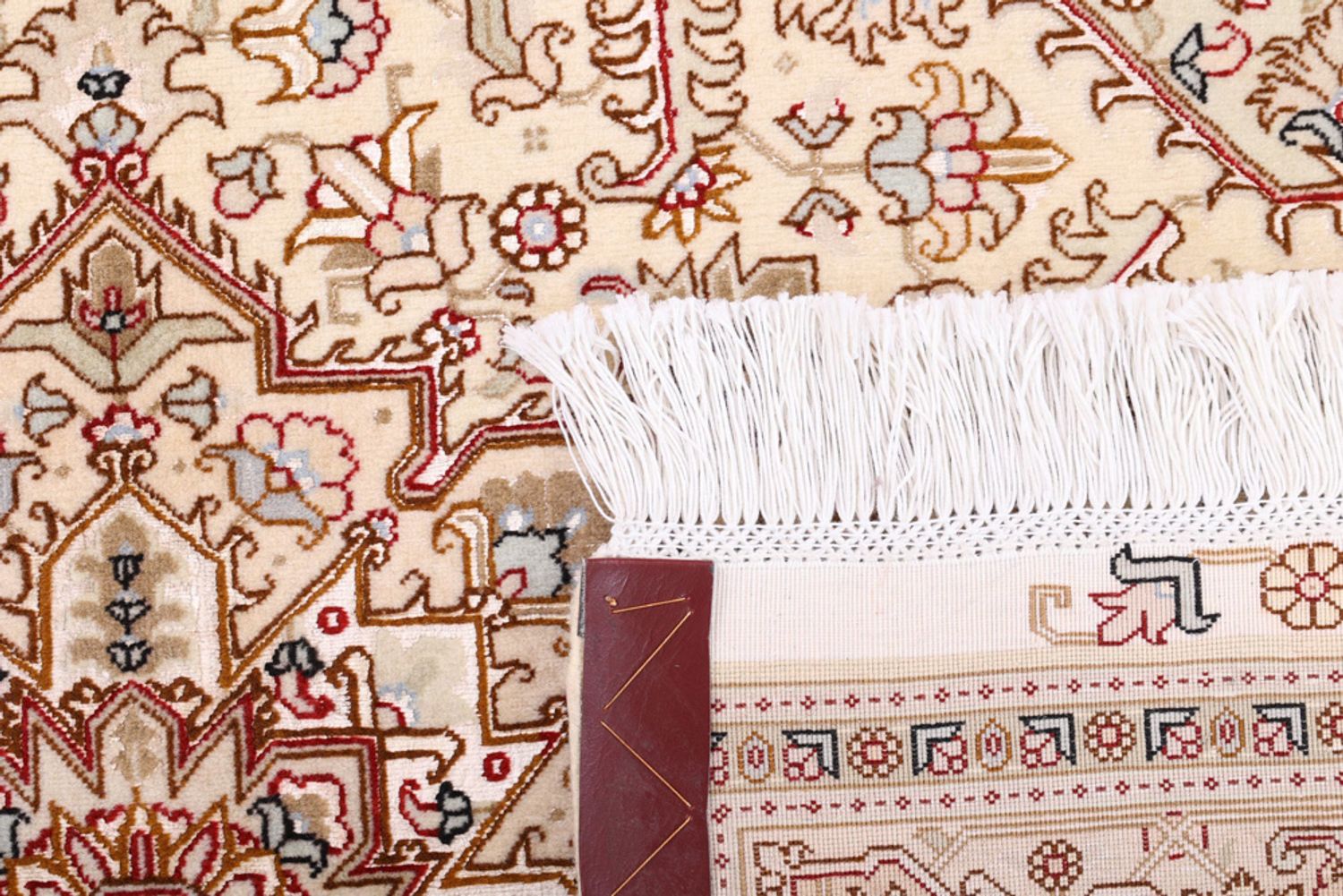 Alfombra Persa - Tabriz - Real - 160 x 100 cm - beige claro