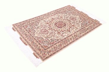 Alfombra Persa - Tabriz - Real - 160 x 100 cm - beige claro