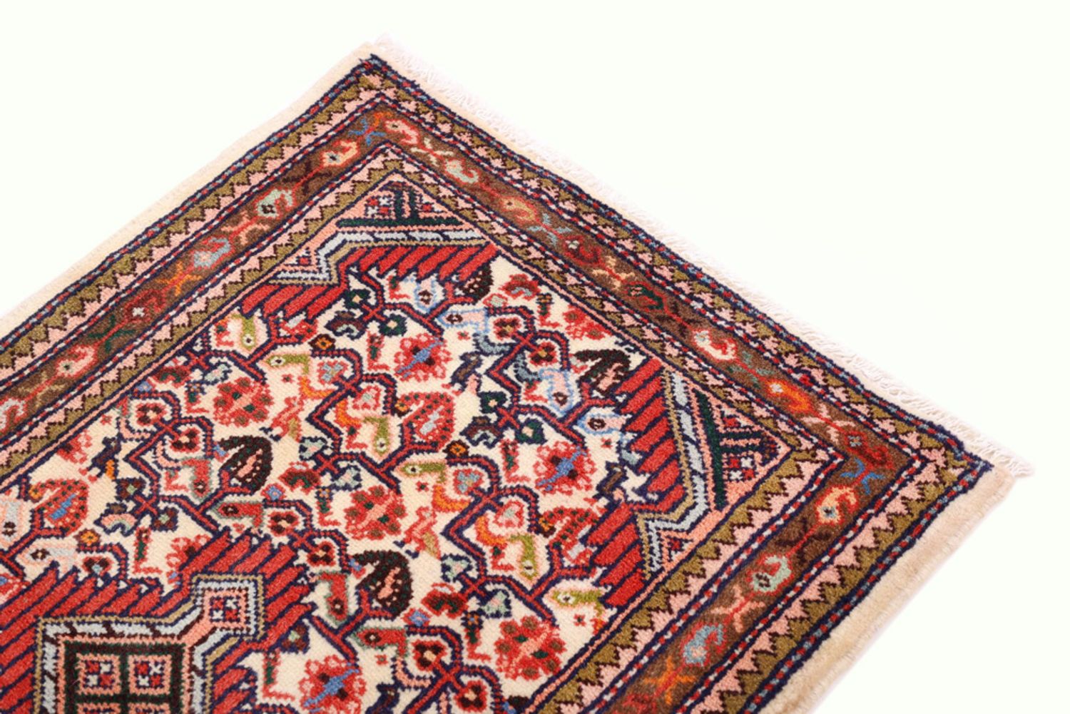 Alfombra persa - Nómada - 100 x 60 cm - multicolor