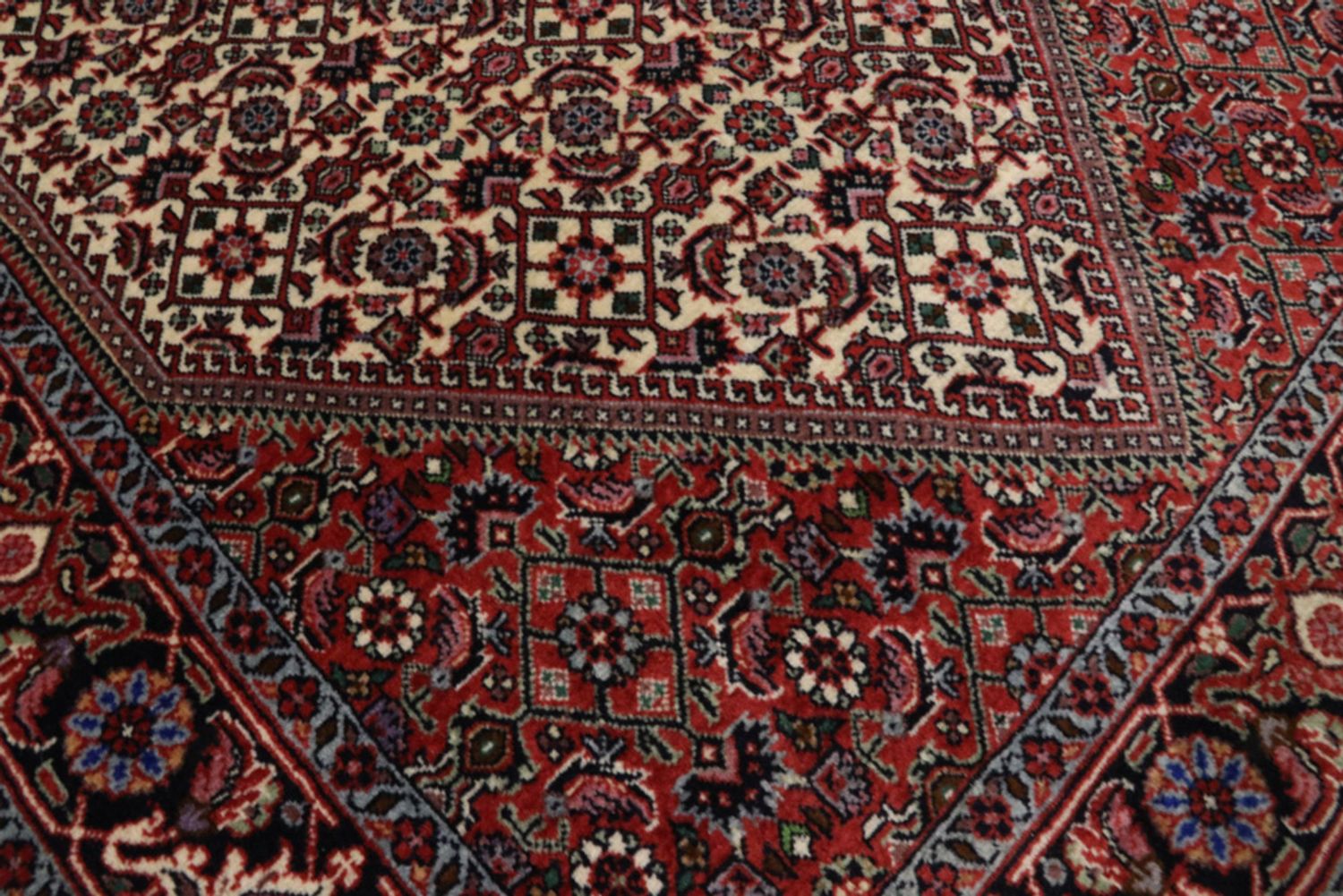 Alfombra de pasillo Alfombra persa - Bidjar - 300 x 83 cm - óxido