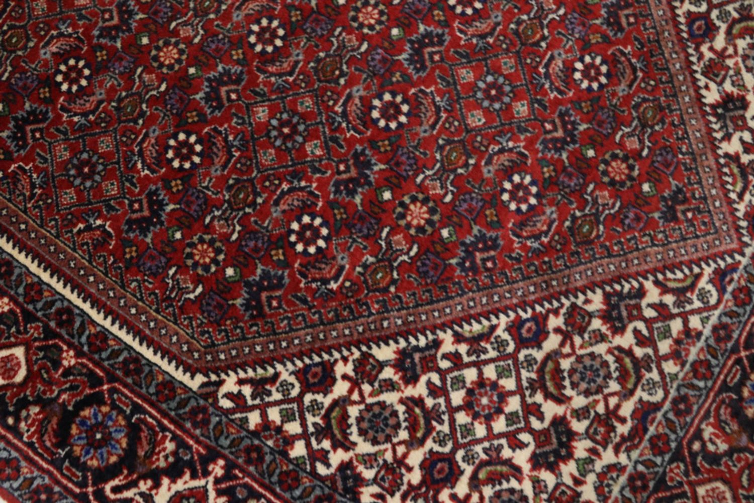 Alfombra de pasillo Alfombra persa - Bidjar - 295 x 88 cm - óxido