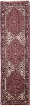 Alfombra de pasillo Alfombra persa - Bidjar - 295 x 88 cm - óxido