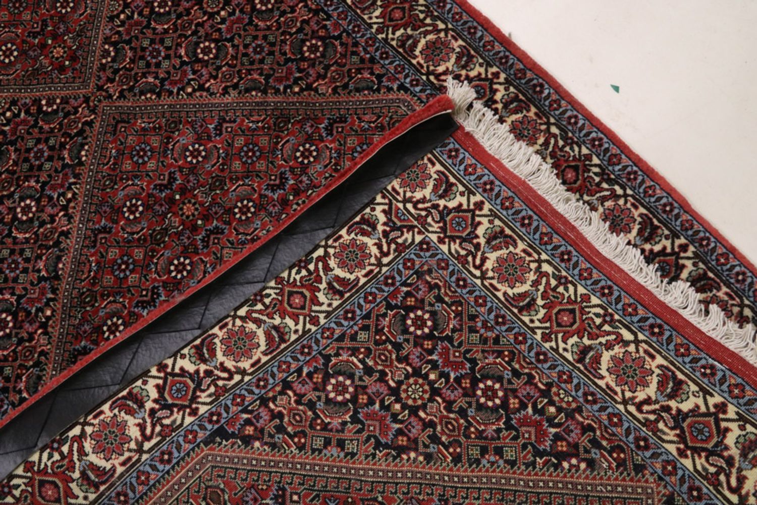 Alfombra de pasillo Alfombra persa - Bidjar - 325 x 92 cm - óxido