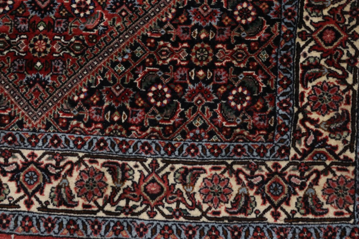 Alfombra de pasillo Alfombra persa - Bidjar - 325 x 92 cm - óxido