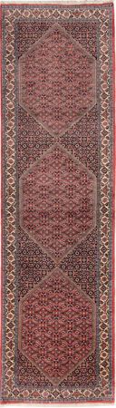 Alfombra de pasillo Alfombra persa - Bidjar - 325 x 92 cm - óxido