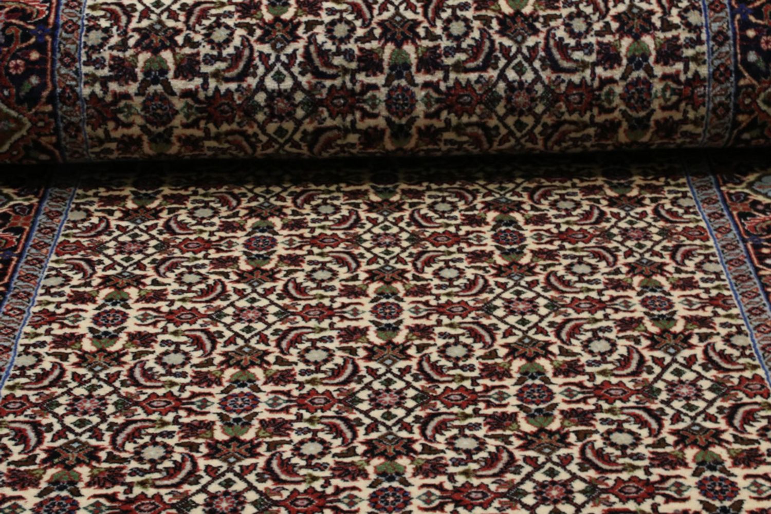 Alfombra de pasillo Alfombra persa - Bidjar - 300 x 87 cm - arena