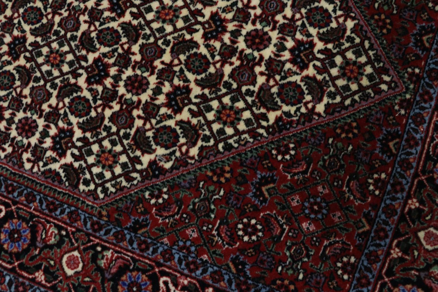 Alfombra de pasillo Alfombra persa - Bidjar - 300 x 88 cm - óxido