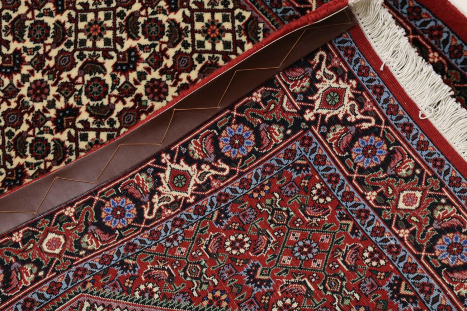 Alfombra de pasillo Alfombra persa - Bidjar - 300 x 88 cm - óxido