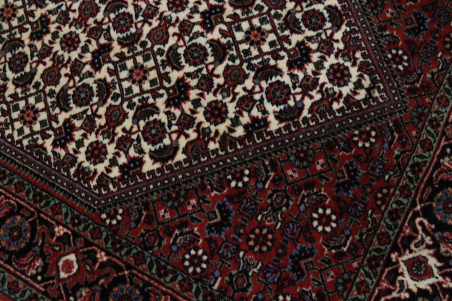 Alfombra de pasillo Alfombra persa - Bidjar - 300 x 85 cm - óxido