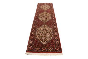 Alfombra de pasillo Alfombra persa - Bidjar - 300 x 85 cm - óxido