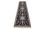 Alfombra de pasillo Alfombra persa - Nain - 296 x 77 cm - azul oscuro