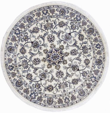 Alfombra persa - Nain redondo  - 150 x 150 cm - crema