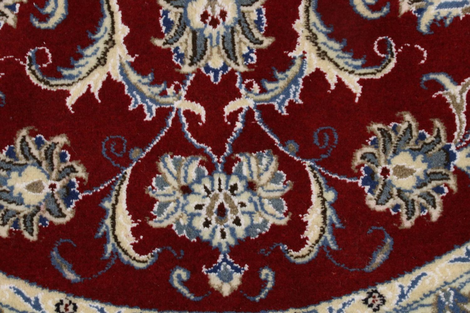 Alfombra persa - Nain redondo  - 150 x 150 cm - rojo