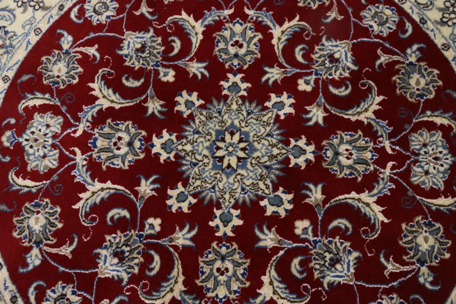 Alfombra persa - Nain redondo  - 150 x 150 cm - rojo