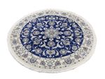 Alfombra persa - Nain redondo - 150 x 150 cm - azul