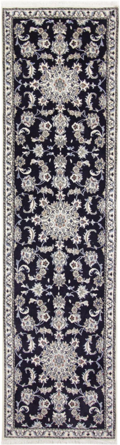Runner Perský koberec - Nain - 290 x 76 cm - tmavě modrá