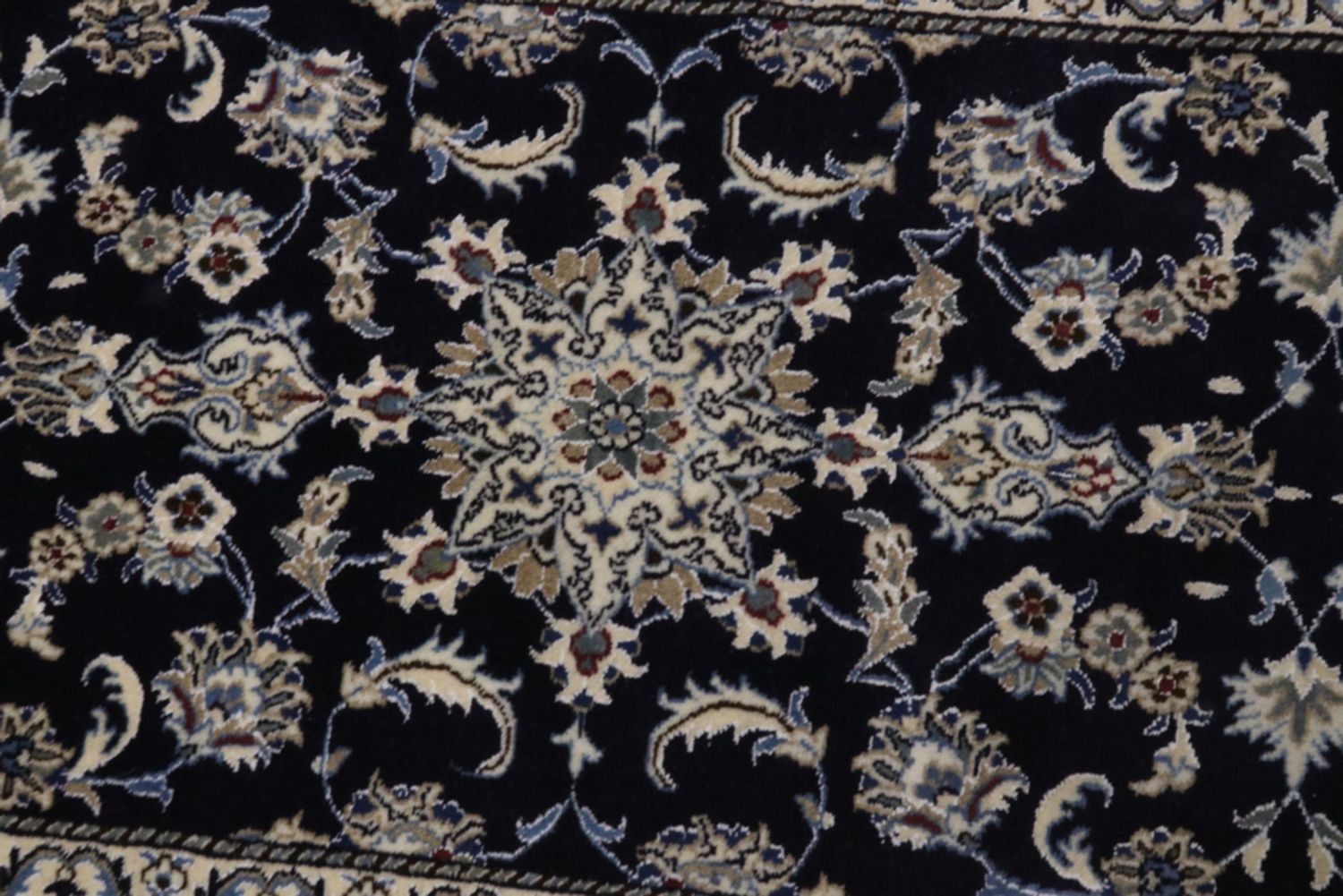 Runner Perský koberec - Nain - 290 x 76 cm - tmavě modrá