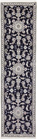Alfombra de pasillo Alfombra persa - Nain - 290 x 76 cm - azul oscuro